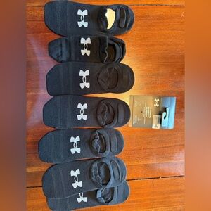 Under Armour Black Low-Cut Athletic No-Show Socks - Pack of 6